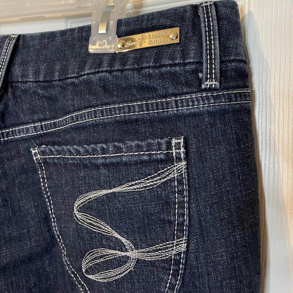 Seven7 Limited Edition premium dark wash denim jeans plus sz 20 - Picture 8 of 15